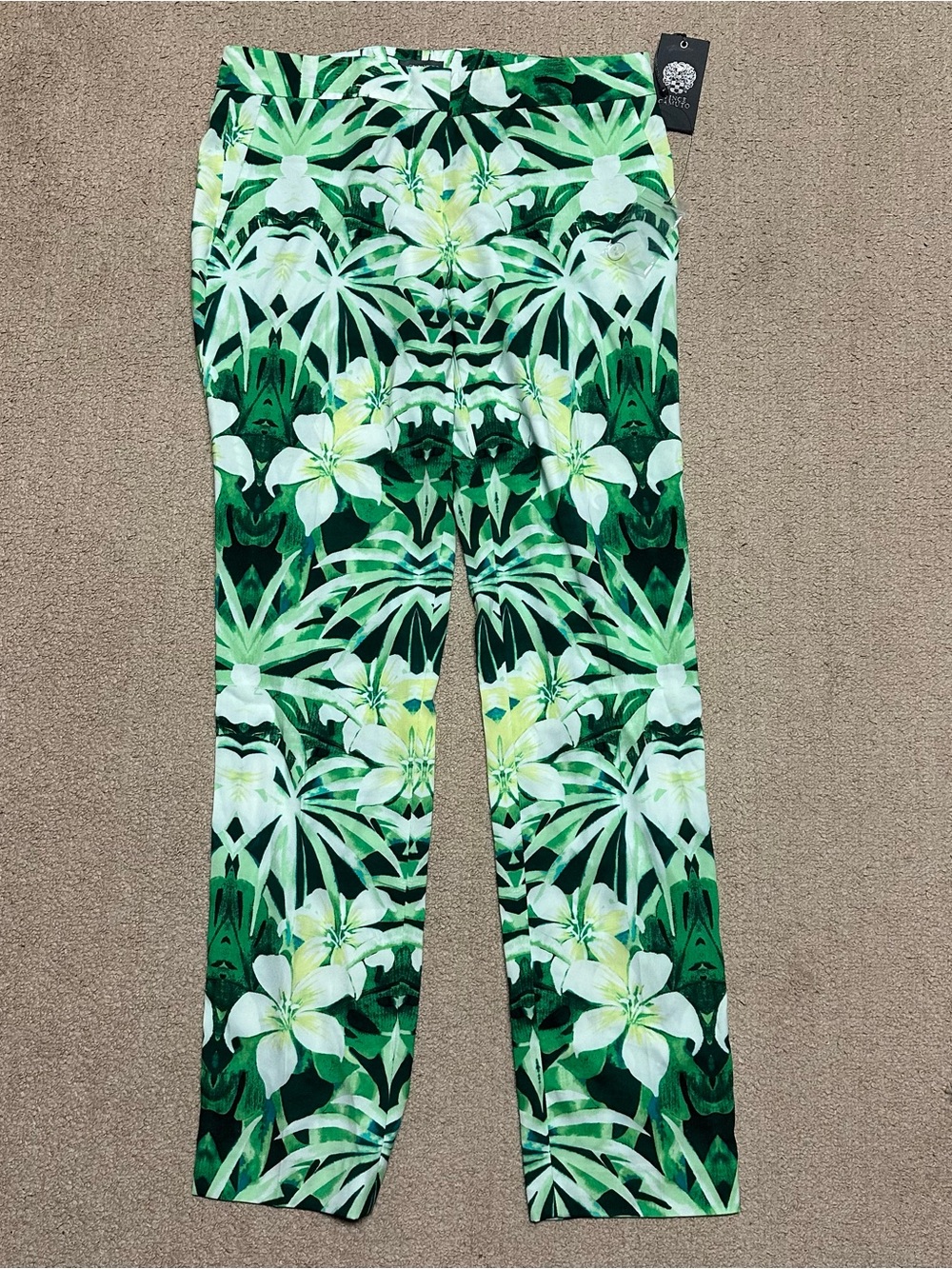 Floral Green Pants